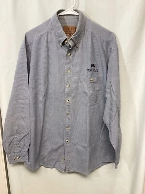 Penn State (Gear for Sports) Blue Checked Large Long Sleeve Cotton B11 - Image 1 of 4