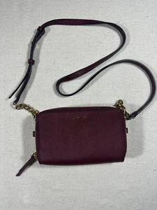 Calvin Klein Burgundy Shoulder Bag Purse - Picture 1 of 8