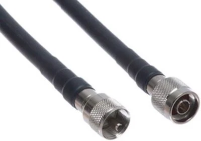 LMR-400 Times Microwave Coaxial Cable Assembly N Male - PL259 Connectors LMR HAM - Image 1 of 3