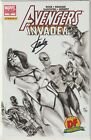 Avengers Invaders #12 Alex Ross Alternate Sketch Cover DF CoA - Signed Stan Lee