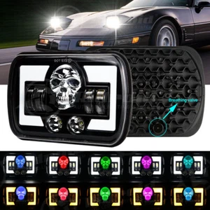 Faro LED RGB DRL haz alto/bajo para Chevy Corvette C4 1986-1999 H6054 5x7" 7x6" - Imagen 1 de 18
