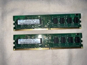 1GB 2 x 512MB PC2-5300 Samsung / Dell M378T6553EZG-CE6 Desktop Ram Memory - Picture 1 of 4