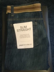 Men’s paper denim & cloth w32x30L slim straight jeans - Picture 1 of 5