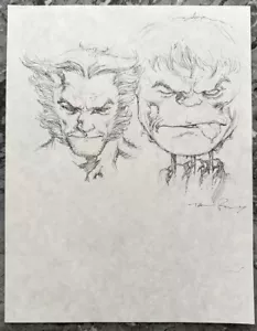 Wolverine Vs Hulk - Original Comic Art Signed by Tom Raney Marvel X-Men, 181 06 - Picture 1 of 7