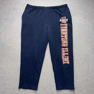 University of Illinois Sweatpants Mens XL 40x29 Blue Jansport Gym Lounge Casual - Picture 1 of 9