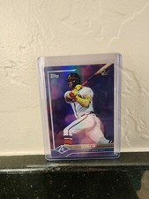 2022 Topps x Bobby Witt Jr. crown collection #4 Ronald Acuna /25 Purple