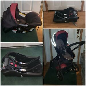 Baby Trend TS53057A Go Lite Snap Gear Sprout Travel System ☆ Car Seat &base
