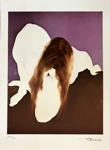 Robert-Louis Nicoïdski estampe originale signée femme érotism art Switzerland - Imagen 1 de 2