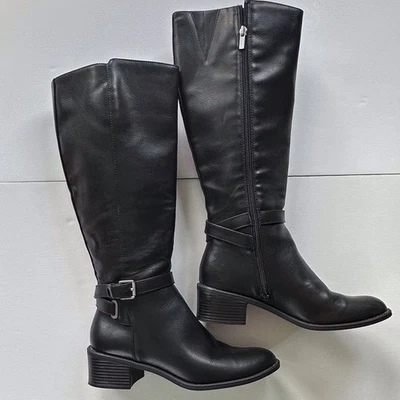 Botas de montar negras Chaps Rhiannan para mujer talla 9,5B cremallera lateral Foto 1 de 4