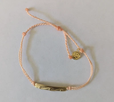 Браслет золотой слиток Pura Vida Blush Strands Into the Waves - Изображение 1 из 2