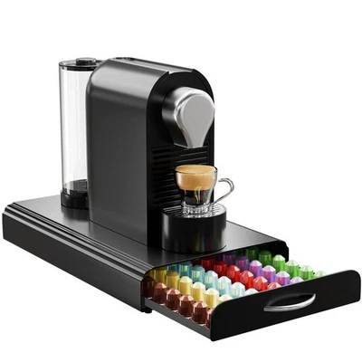 60 Pod Nespresso Coffee Capsule rack Holder Dispenser Stand Drawer Storage  - Image 1 of 4