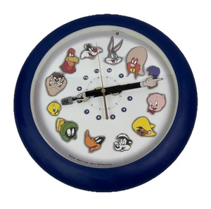 Westclox Looney Tunes 12"Character Wall Clock 1999 Warner Brothers Talking Works - Picture 1 of 18