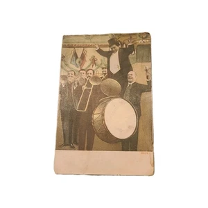 Banda de entretenimiento postal real RPPC color añadido 1907 - Imagen 1 de 2