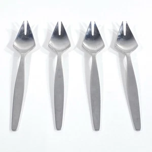 Set Of 4 Gense Focus Deluxe Black 18-8 Stainless 2-Tine Forks Sweden - Picture 1 of 7
