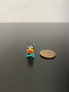 Hand Blown Glass Figurine Collectibles Handmade Miniature Teal Bull? Cow? - Picture 1 of 4