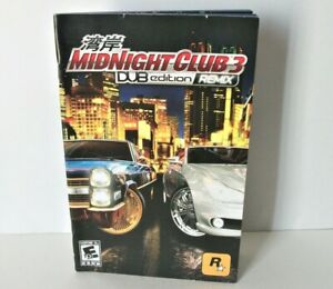 Midnight Club 3 Dub Edition Remix Manual Only NO GAME Sony PlayStation 2 PS2