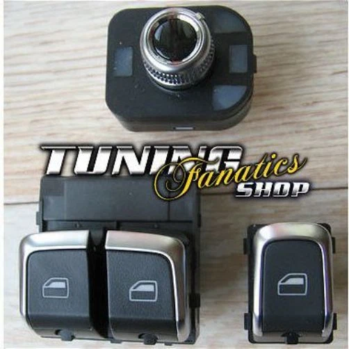 Originale Audi Alluminio Cromo Alzacristalli Interruttore Specchio A1 S1 8X/A2 - Immagine 1 di 1