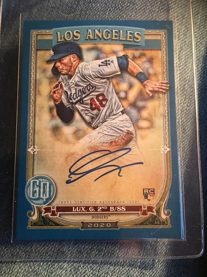 2020 Gypsy Queen Auto Indigo #GQA-GL Gavin Lux RC #007/150 - Image 1 of 2