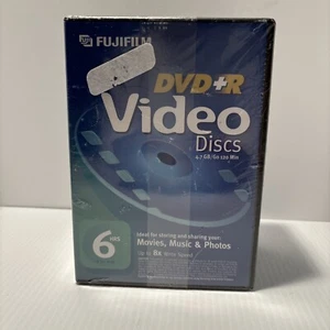 Fujifilm 6 Pack DVD+R Video Discs. 4.7GB /Go 120 min… (D) - Picture 1 of 5