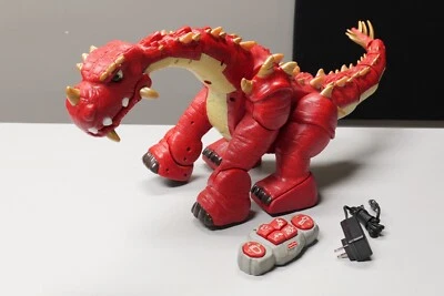 FISHER PRICE Imaginex Spike Red The Ultra Dinosaur, New Battery, Charger, Remote - Image 1 of 4
