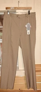 Mens Cutter & Buck CB Pleated Drytec Luxe Pants 36X32 Golf Office Comfy Business - Picture 1 of 7