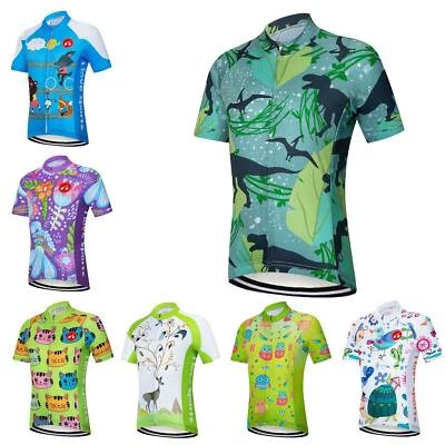 Camiseta deportiva de ciclismo para niños con cremallera completa para niñas y niños manga corta para bicicleta Foto 1 de 4