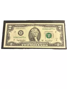 2003 Series A $2 Dollar Bill Stamp B2 B-NY FW Fort Worth Low Serial Number Rare! - Picture 1 of 2