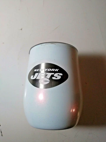 New York Jets Stainless wine Steel Insulated  Tumbler, 12 oz Hot or Cold Cover