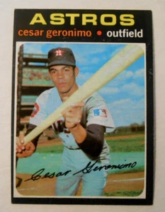 1971 Topps #447 CESAR GERONIMO Houston Astros RC Rookie EXMT - Foto 1 di 2