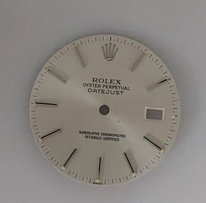 Genuine Rolex 36mm Datejust Silver Dial, W/G bars (22) - Picture 1 of 2