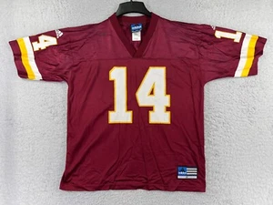VINTAGE Washington Redskins Football Jersey Men Medium Red Adidas #14 B Johnson - Picture 1 of 16