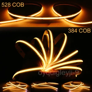 2700K Warm White 5m COB LED Strip Lights 384/528LEDs/m High Density Flexible LED - Picture 1 of 10