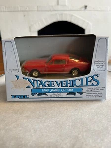 Vehículos de colección ERTL 1968 Shelby GT-500 réplica de metal fundido a presión 1/43 rojo - Imagen 1 de 11