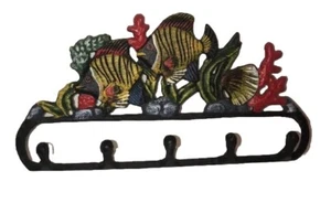 Ganchos de pared colgantes coloridos de hierro fundido para peces tropicales - Imagen 1 de 9
