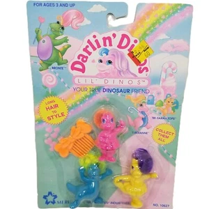 Darlin' Dinos Your True Dinosaur Friend Toys Meritus Industries 1992 De colección Nuevo de lote antiguo - Imagen 1 de 5