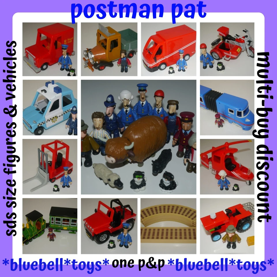 Postman Pat Figures Vehicles Cars Trains SDS Medium Size Multi-auction Choice - Image 1 of 1