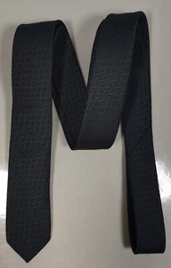 Impact Grey Polyester Skinny Tie Rockabilly 57 Inches X 1.5 Inches Vintage - Picture 1 of 4