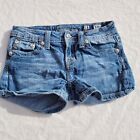 Miss Me Shorts Jeans Girls Blue Size 14 Hot Style Distress