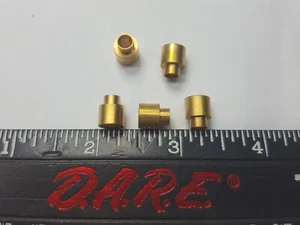 Brass round swage standoff- 5/16" OD x 1/4" L, unthreaded - lot of 16. - Picture 1 of 4