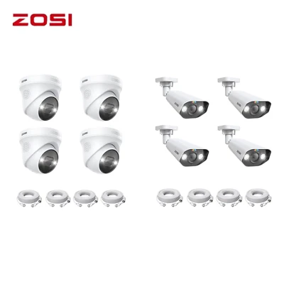ZOSI 4PK AI 5MP/4K PoE Security Camera CCTV Human Vehicle Detect Night Vision - Image 1 of 4