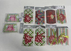 10 PACK Gift Card envelope NEW Some have Paint on package Christmas birthday Owl - Picture 1 of 15