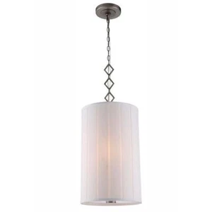 Elegant Lighting Luna 13" 2 Light Pendant Lamp in Vintage Nickel - Picture 1 of 1