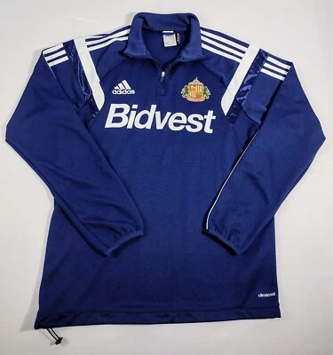 Adidas Climacool Sunderland AFC 1/4 Zip Pullover Training Jacket Men's Size L - Image 1 of 4