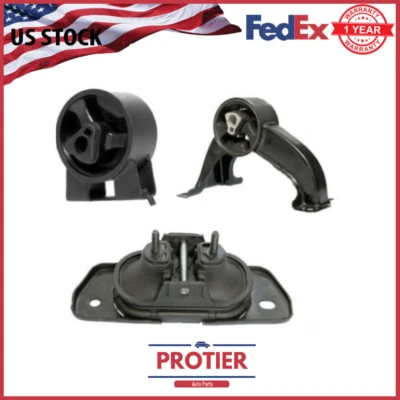 Motor & Rear Trans Mount Set 3PCS fit 2007-2010 Chrysler Sebring 2.4/ 2.7/ 3.5L - Image 1 of 4