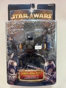 JANGO & BOBA FETT Star Wars Unleashed Deluxe Action Figure Set (2002 Hasbro) - Picture 1 of 3