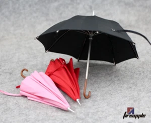 1/6 Scale Black Umbrella Model for 12" Toys Body Figure Doll - Picture 1 of 27
