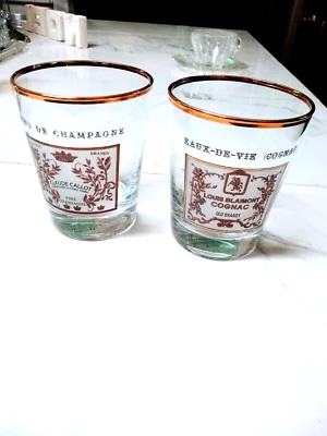 Williams Sonoma Old Fashioned Rocks Glasses Vins De Champagne & Cognac - Image 1 of 4