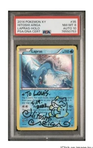 Hitoshi Agria Signed Lapras Holo - 2014 Pokemon XY - Sketched - PSA 8 - Auto 10 - Bild 1 von 1