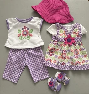 American Girl BITTY TWINS Doll WILDFLOWER Dress And Pants Outfit - Picture 1 of 4