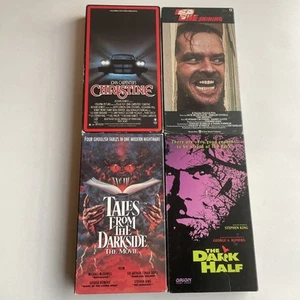 Stephen King VHS Lot CHRISTINE THE SHINING THE DARK HALF TALES FROM THE DARKSIDE - Bild 1 von 7